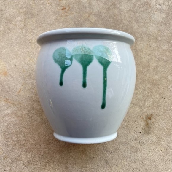 Tokoname Ware Hisamatsu Kiln Urn Vase with Wooden Lid - Picture 11 of 15